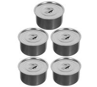 KICHOUSE Lot de 5 Bols Vapeur en Acier Inoxydable Insert Vapeur, Résistants la Chaleur, pour Cuisson de Nouilles et Aliments Santé