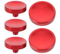 KICHOUSE Lot de 5 Boutons de déclenchement Souples pour appareils Photo Reflex numériques argentiques, à Visser, Forme concave Ergonomique Rouge pour Une Prise en Main Confortable