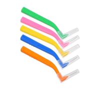 KICHOUSE Lot de 5 Brossettes Dentaires Interdentaire de L Nettoyage Doux et Compact, Acier Inoxydable et Nylon, pour Voyages et Activités Extérieures