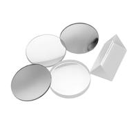 KICHOUSE Lot de 5 set de Lentilles Optiques en Verre Résistant 3Cm-5Cm - Lentilles Convexes et Concaves pour Matériel Pédagogique de Physique Kit d'Expérimentation Scientifique et Outils