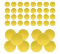 KICHOUSE Lot de 50 Balles en Mousse EVA Jaune 2 CM Recharge Douce et Sûre pour Blasters Mini Balles D’Entraînement au Tir pour Jeux D’Extérieur et Activités Créatives