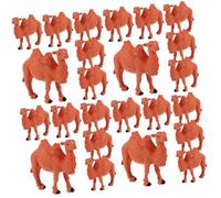 KICHOUSE Lot de 6 Figurines de Chameaux Miniatures en PVC Décorations Réalistes pour Bureau et Jardin Jouets Éducatifs pour Garçon et Filles Statues Légères et Détaillées pour Scènes