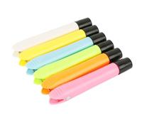 KICHOUSE Lot de 6 Porte-craies Magnétiques en Pvc pour École, Protège la Craie Casse et Se Fixe sur Surface Métallique, Salle de ouleur Aléatoire