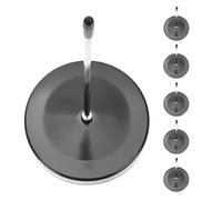 KICHOUSE Lot de 6 Porte-Tickets Métal 14 CM Argenté Fourchette à Billets Droite pour Restaurant et Bureau Distributeur de Tickets pour Organisation des Commandes