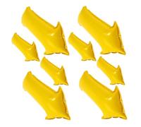 KICHOUSE Lot de 8 Ballons Flèche en Aluminium Jaune et Blanc Petit et Grand Format Kit Décoration Gonflable pour Anniversaire Mariage Fête et Guidage d'Invités