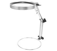 KICHOUSE Loupe de Table Pliable Support Réglable Lumière LED Intégrée pour Lecture Broderie et Travaux Manuels Loupe Lumineuse pour Bureau Accessoires de Couture et Artisanat
