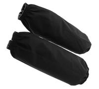 KICHOUSE Manchette Soudeur Imperméable en Tissu Noir, Manches Longues Protectrices Cuisine et Lavage, Lot de 2 Manchons de Protection Bras