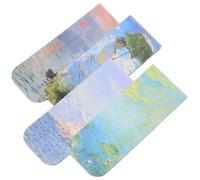 KICHOUSE Marque-pages Magnétiques Décoratifs Lecture Décoration en Aimant Léger et Résistant Lot de 4 pour Étudiants et Adolescents