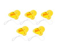 KICHOUSE Masque Nez de Canard Simulé Garçon et Filles Taille en Vinyle Léger Réutilisable pour Cosplay Fêtes Costumées Lot de 5 Pièces