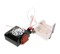 KICHOUSE Mécanisme Horloge à Quartz Vintage Noir Silencieux pour Remplacement avec Pendule en Plastique, pour Magasin ou Hôtel, Mouvement Suspendu Classique