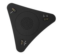 KICHOUSE Microphone USB Omnidirectionnel sans Pilote ’écho, Câble 1,5 Mètre, Amplificateur Intégré pour Visioconférence, Jeux Vidéo et Enregistrement Audio Portable Noir