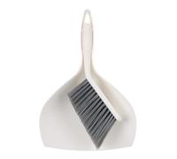 KICHOUSE Mini Poils Flexibles Blanc et Pelle à Poussière et Balayette en Pp Design Compact Facile à Utiliser pour Nettoyage Bureau et Intérieur Voiture