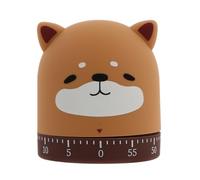 KICHOUSE Minuteur Compte pour Finir Devoirs et Exercices Cuisine Marron Mécanique en Abs Forme Chien Dessin Animé Mignon