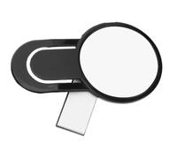 KICHOUSE Miroir à Clipser pour Ordinateur Bureau, Rétroviseur Convexe Plastique, Large Angle de Vision, Léger et Réglable, Miroir Œil de Poisson Anti-Reflets, Accessoire Professionnel pour