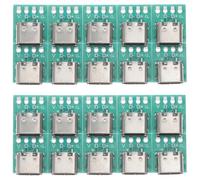 KICHOUSE Modules PCB USB-C 3.1 Lot de 20 Connecteurs Femelles, Convertisseurs 1 vers 3 pour Transfert Données Haute Vitesse, Adaptateurs pour Usage Bricolage