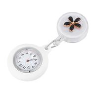 KICHOUSE Montre de Poche Flexible à Quartz Noire en Alliage, Accessoires médicaux décoratifs pour médecin infirmière en Milieu hospitalier