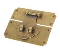 KICHOUSE Moraillon de Verrouillage Vintage en Laiton pour Boîte à Bijoux Fermeture Sécurisée et Design Artistique Délicat, pour Coffrets à Bijoux et Meubles Anciens