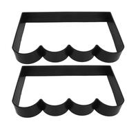 KICHOUSE Moule à Dalles de Terrasse en PVC Noir 2pcs Réutilisable Technologie de Libération Rapide pour Jardin et Pelouse Professionnels