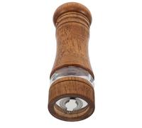 KICHOUSE Moulin à Poivre Manuel Bois avec Bouteille Transparente Broyeur à Manivelle Ergonomique pour Épices Fines et Sel Moulin Rechargeable pour Cuisine et Restaurant