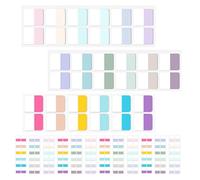KICHOUSE Onglets D'index Adhésifs Inscriptibles en Pet pour Cahiers et Livres, Surface Écrivable, Lot de 720 Pièces pour L'école Bureau