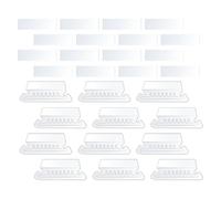 KICHOUSE Onglets et Inserts de Dossiers en Pvc Transparent - 50 Clips et Étiquettes Détachables, Usage Facile pour Classement en Archives et Bureaux