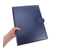 KICHOUSE Organiseur de Documents PU pour Réunions Professionnelles Porte Documents avec Emplacements et Boucle Stylo Dossier Multifonction pour Contrats et