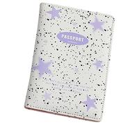KICHOUSE Pack de Cartes d'identité Multi-Cartes Pochette de Passeport Porte-Cartes Titulaire nom Cas Portefeuille de Passeport pour Hommes Etui Passeport Unité Centrale Violet,Mauve