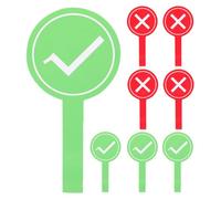 KICHOUSE Palettes de Vote Vrai Faux 8 Pièces Réutilisables Panneaux Oui Non pour Enseignants et Élèves Fourniture Scolaire Portable 11.61X5.91In