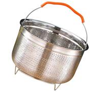 KICHOUSE Panier Vapeur en Acier Inoxydable 6l pour Autocuiseur Support Multifonction pour Légumes à Vapeur et Riz Panier Portatif une Cuisson Saine et Maison