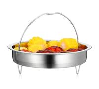 KICHOUSE Panier Vapeur en Acier Inoxydable avec Support, Solide et Facile à Nettoyer, pour Cuisson de Légumes et Œufs à Domicile en Restaurant
