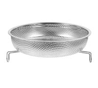 KICHOUSE Panier Vapeur Multifonction en Acier Inoxydable Argenté avec Poignée Ajustable pour Cuisson Vapeur la Maison Restaurant Support pour Cuiseur