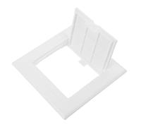 KICHOUSE Panneau d’accès en PVC blanc 18 x 18 cm pour cloison sèche, cache-trou mural avec design élégant, porte sans outil, adapté aux inspections de plomberie et câblage dans