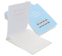 KICHOUSE Papier de Nettoyage sans 1500 Feuilles en Pâte de Bois, Usage Humide et Sec pour Lentilles de Microscope et Lunettes pour Laboratoire et Usage Quotidien