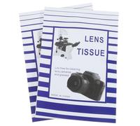 KICHOUSE Papiers de Nettoyage sans Peluches Lot de 100 pour Lentilles en Papier Blanc Absorbant L'eau, pour Objectifs D'appareils Photo et Écrans D'ordinateur