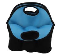 KICHOUSE Paquet à Main pour 6 Bouteilles De en Néoprène Refroidisseur Portable Poignée Paquet De Transport pour Boissons Bleu Pliable Camping