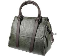 KICHOUSE Paquet Messager Rétro en Pu Vert pour Femme, Style Élégant