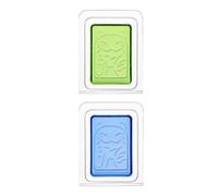 KICHOUSE Parfum Gel Solide Bleu à Motif Chat 2 Pièces Solide Petit Désodorisant pour Améliorer L'ambiance pour Salle de Bain et Chambre
