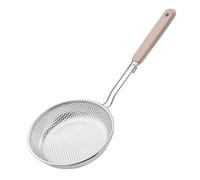 KICHOUSE Passoire à Mailles Fines en Acier Inoxydable avec Longue Poignée - Écumoire Filtre Huile et Eau de Taille Moyenne - Ustensile Cuisine pour Filtrage Soupe, Friture et Hotpot -