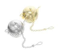 KICHOUSE Passoire à Thé en Acier Inoxydable 2 Pièces, Infuseur à Thé en Vrac de Bouilloire, Accessoire Multifonction pour Maison et Bureau