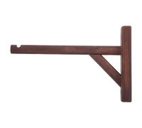 KICHOUSE Patère et Paquet Doubles Rustique en Bois Allongée Murale Support Triangulaire pour Manteaux pour L'entrée Couloir