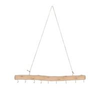 KICHOUSE Patère Murale Bois Flotté avec Crochets pour Manteaux Chapeaux Sacs Crochet Mural Décoratif pour Entrée et Salle de Bain Support Vêtements Suspendus Polyvalent Bois Naturel