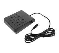 KICHOUSE Pédale de sustain élégante en métal noir avec connecteur jack 3,5 mm, accessoire polyvalent pour piano numérique et clavier portable