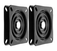 KICHOUSE Pièces de Rotation Robustes pour Tabourets de Bar et Chaises Pivotantes en Fer Noir, 2 Pièces Rotation Fluide à 360° et Longue Durée pour Espaces Commerciaux Rapides