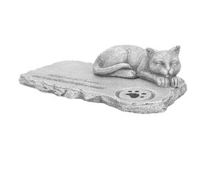 KICHOUSE Pierre Tombale Décoration Extérieure Imperméable pour Chat en Résine Texture Fine et Apparence Réaliste pour Jardin Devant ou Derrière