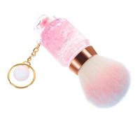 KICHOUSE Pinceau à Blush et Fond de Teint Compact Portable Porte-Clés, Outil de Maquillage de Voyage de Réservoir d'Essence pour Maquillage Professionnel