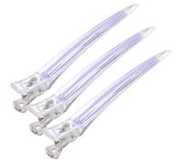 KICHOUSE Pinces à Cheveux Bec de Canard Design sans Trace 3pcs en Plastique Acrylique Résistantes Déformation Accessoires Coiffure Quotidiens pour Femmes