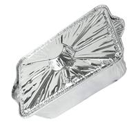 KICHOUSE Plat à Four en Aluminium Argenté 2500ml, Barquette Jetable Empilable pour Barbecue et Pique-niques, Ustensile Pratique pour Cuisson et Grillade