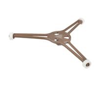 KICHOUSE Plateau Tournant Micro-Ondes 24,5 CM Support Triangulaire en Plastique Robuste Anneau Rotatif Stable pour Assiette en Verre Accessoires Micro-Ondes