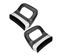 KICHOUSE Poignées de Casserole Design Moderne et Finition Polie Lot de 2 en Acier Inoxydable Noir Double Trou Détachable Compatibles pour Autocuiseur et Marmite Vapeur pour Autocuiseur et