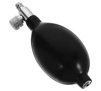 KICHOUSE Poire de Gonflage en Latex avec Soupape pour Tensiomètre, Compatible Polyvalente, Opération Fluide, Accessoire de Remplacement Noir pour Appareil de Mesure de Pression